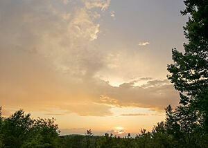 Sonnenuntergang in Vermont.