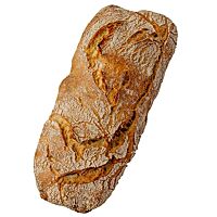 Das goldbraun ausgebackene Ciabatta hat eine rustikale, knusprige Kruste.